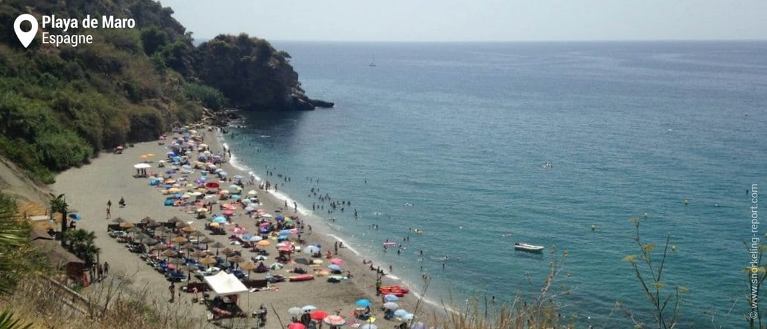 Vue sur Playa de Maro