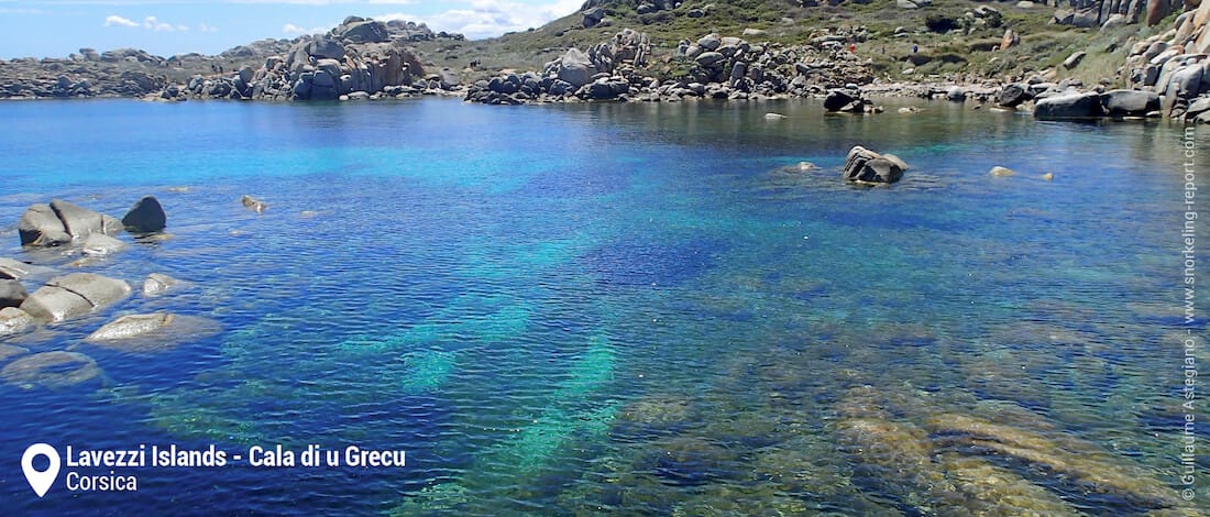 Cala di u Grecu snorkeling area