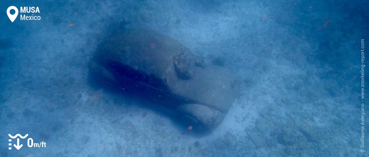 Volkswagen Beetle sculpure at Isla Mujeres MUSA