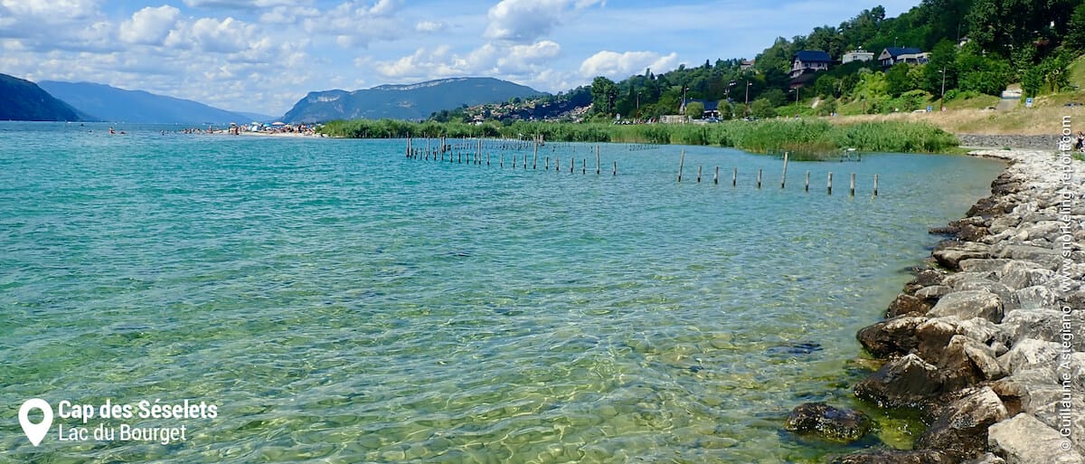 Vue sur la zone de snorkeling du Cap des Séselets
