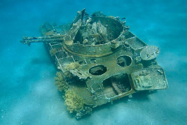 Tank wreck Aqaba