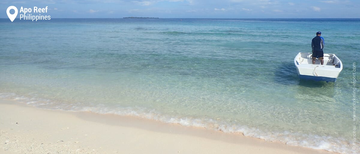 Apo Reef island beach