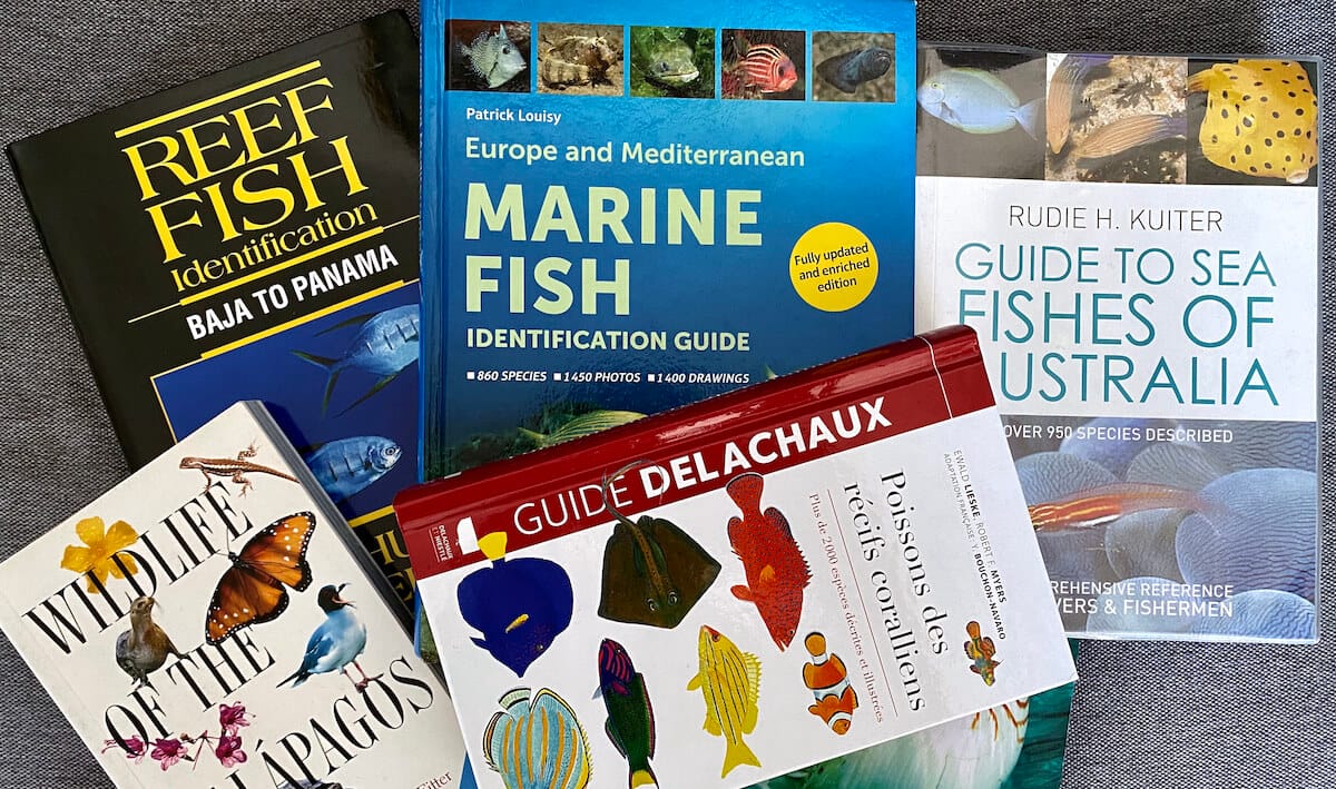Collection of Fish ID books