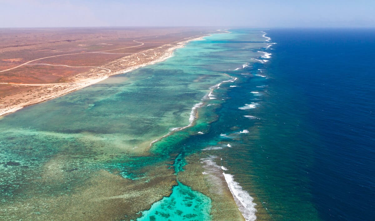 Aerial view of Ningaloo Reef