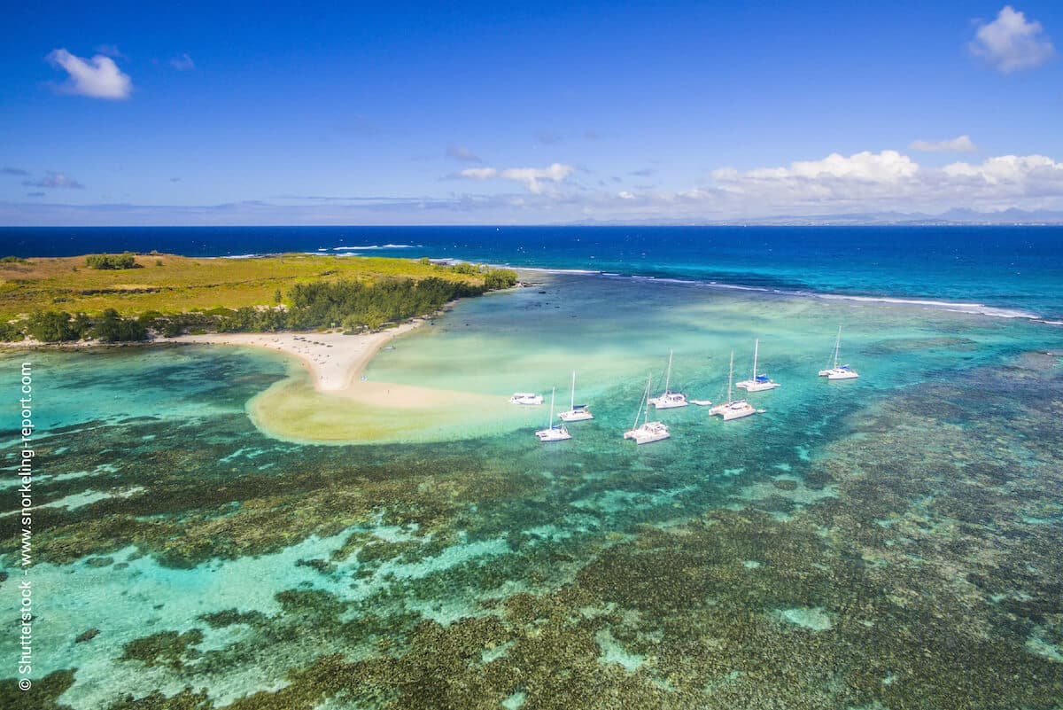 Aerial view of Flat and Gabriel Island